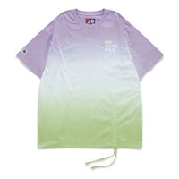 (WMNS) Fila Gradient Loose Drawstring Sports Short Sleeve Purple T11W121120F-VT