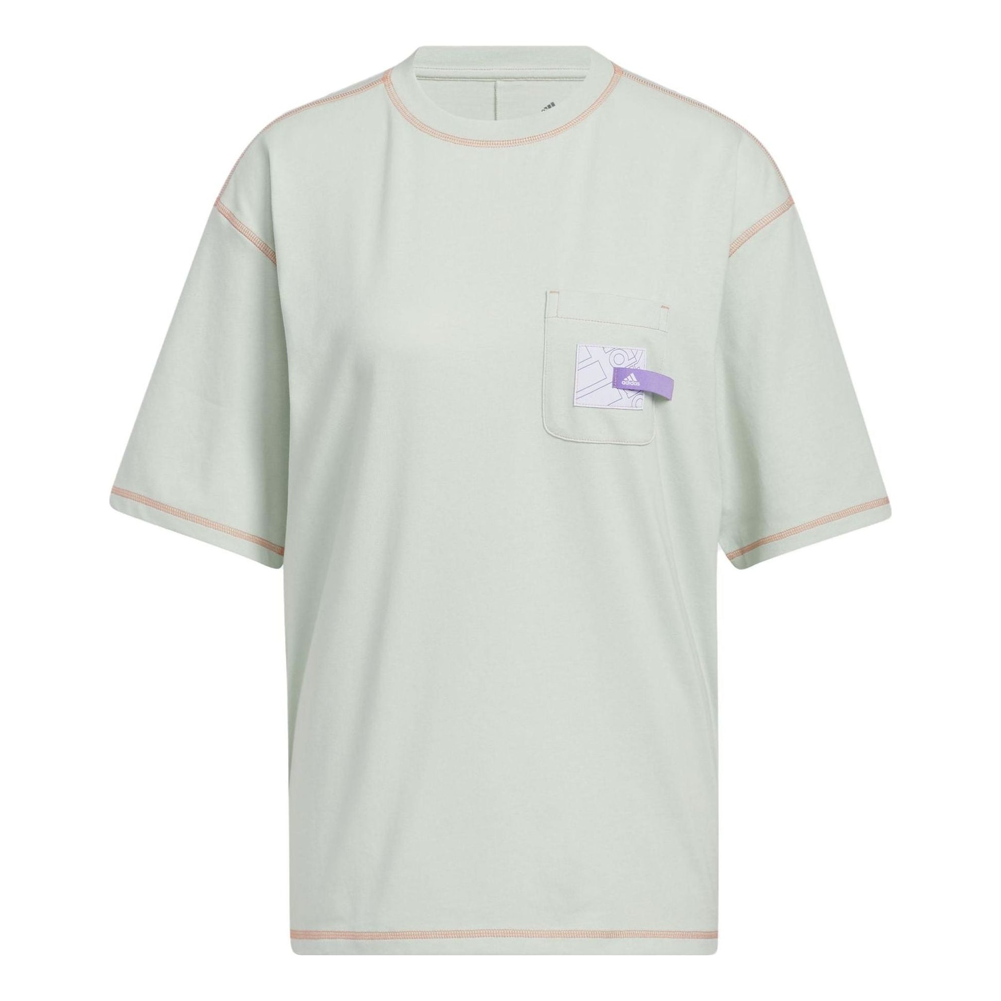 (WMNS) adidas Sport Statement Boyfriend Pocket T-Shirt Asia Sizing 'Green' IC1635