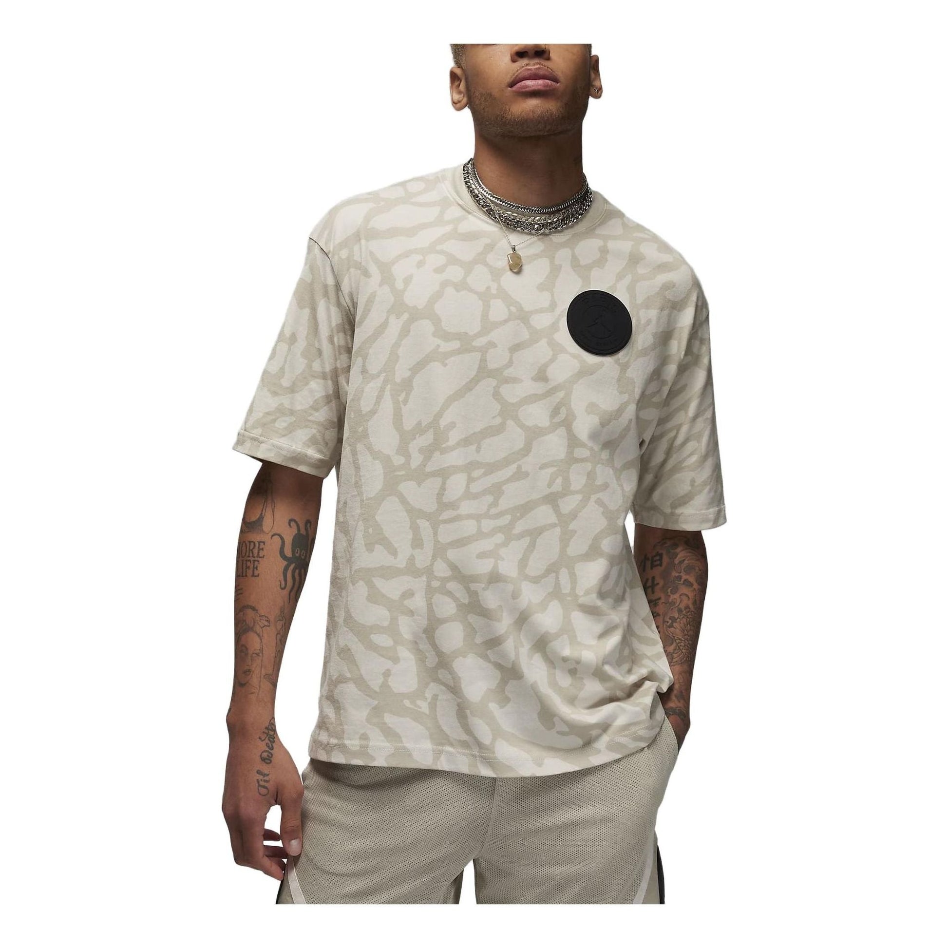 Air Jordan x Paris Saint-Germain Graphic T-Shirt 'Light Bone' DZ2911-072