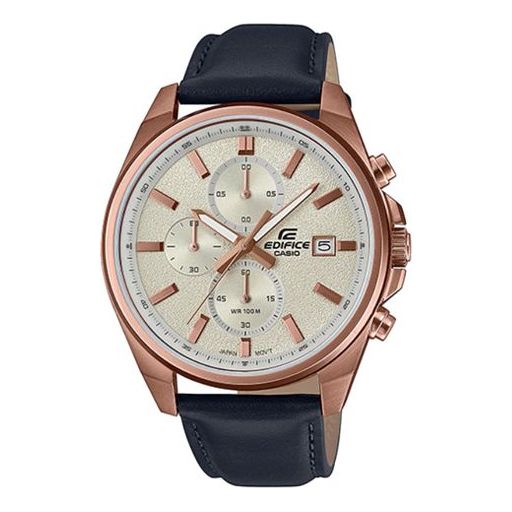 CASIO EDIFICESeries Men'ses Rose-Golden Mens Rose Gold Analog EFV-610CL-7AV