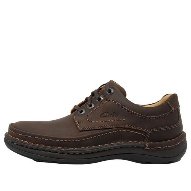 Clarks Nature Three Derby Sneakers 'Ebony Oily' 20340682