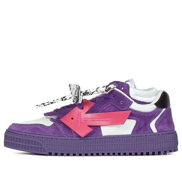 Off-White Floating Arrow Low-Top Sneakers 'Purple Pink White' OMIA151F21LEA0013532