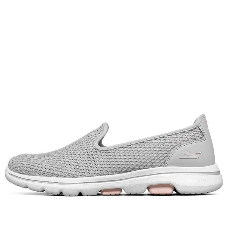 (WMNS) Skechers Go Walk 5 'Gray Pink' 896021-LGPK