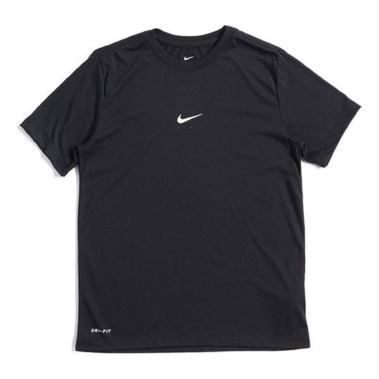 Nike Dri-FIT Swoosh Small Logo Short Sleeve Black CT6479-010