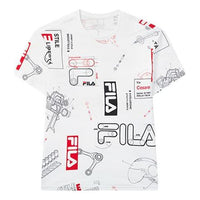 Men's FILA Short Sleeve White T-Shirt F11M038114F-PU