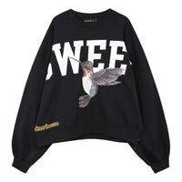 Drew House Hummingbirds Sweet Boxy Crewneck Sweatshirt 'Black' DR-FW22-210