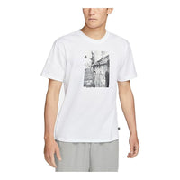 Nike SB Skateboard Sports Loose Round Neck Short Sleeve White DJ1217-100