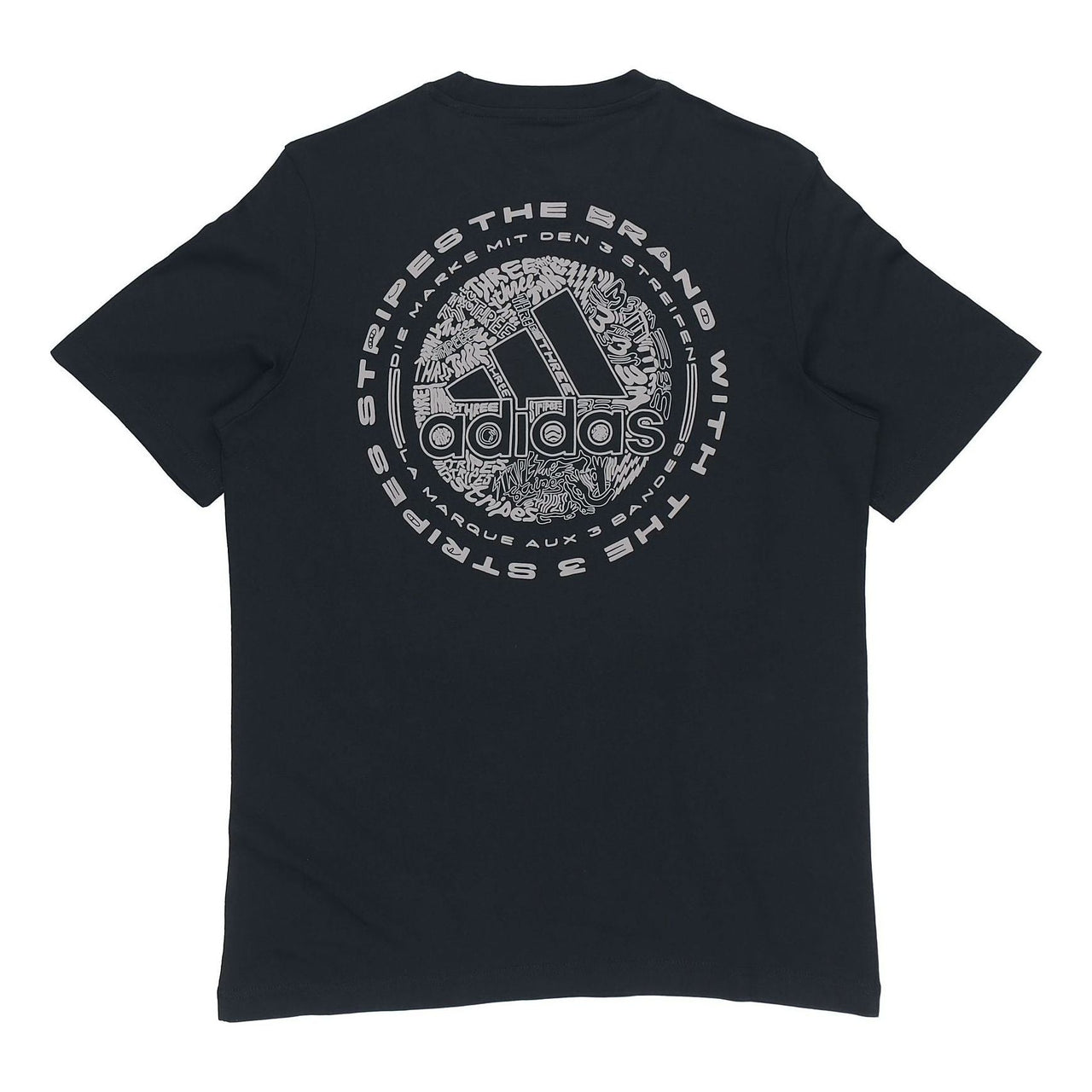 adidas Doodle Emblem Sports Printing Male Black FN1750