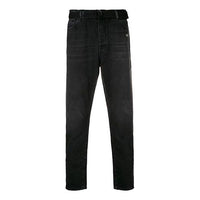 Men's Off-White Loose Black Casual Pants/Trousers OMYA005S198120258601