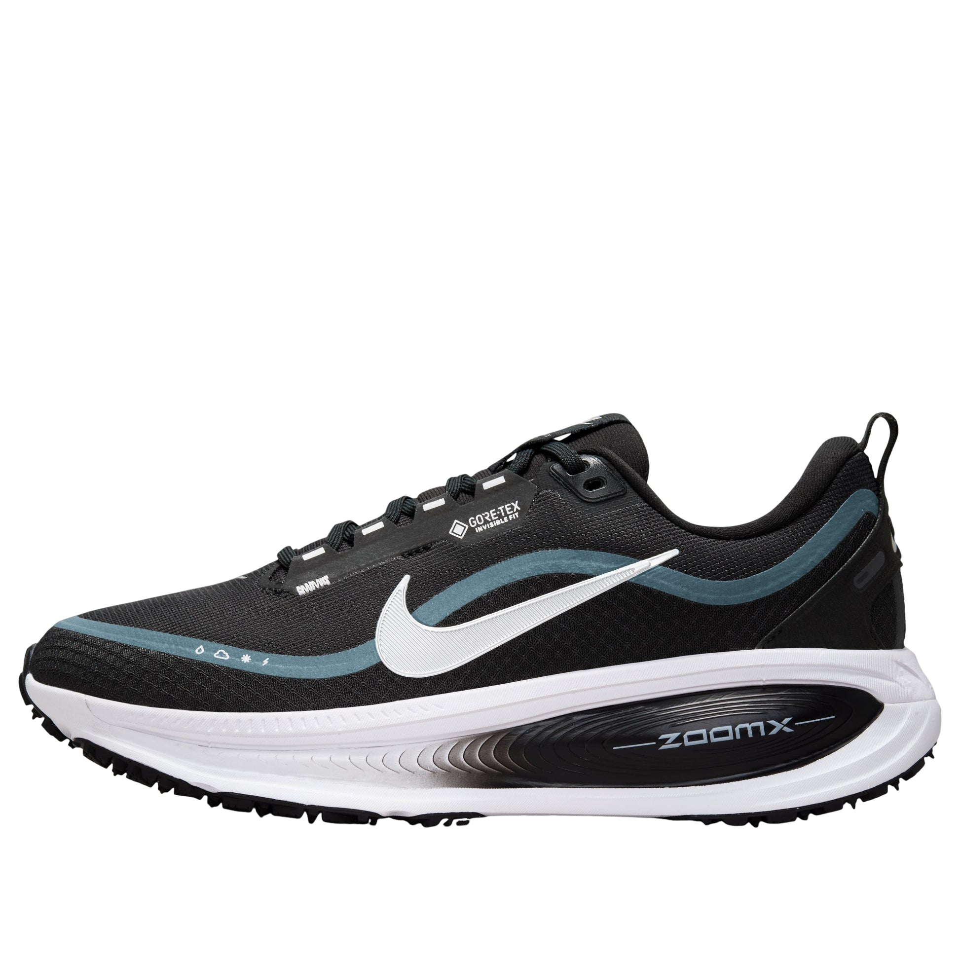(WMNS) Nike ZoomX Vomero 18 Gore-Tex 'Black White Metallic Silver' HQ7002-002