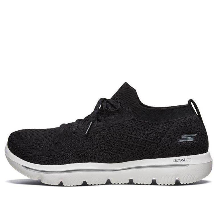 (WMNS) Skechers Go Walk Evolution Ultra Black 15742-BKW