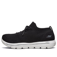 (WMNS) Skechers Go Walk Evolution Ultra Black 15742-BKW