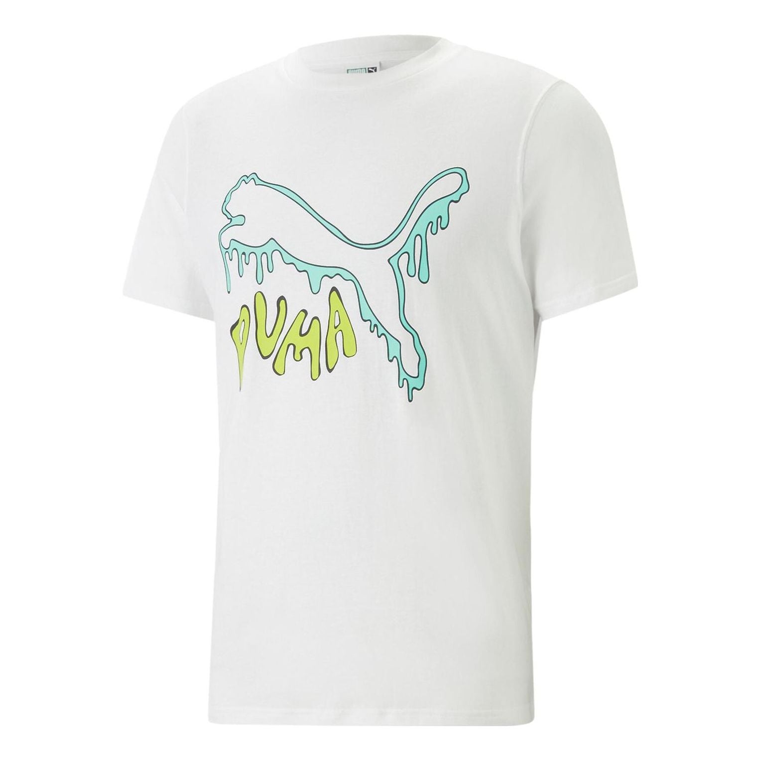 PUMA Graphic Melted Cat T-Shirt 'White' 622554-02