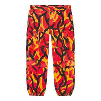 Supreme FW19 Week 2 Cargo Pant Full Print Bundle Feet Pants Unisex Red SUP-FW19-316