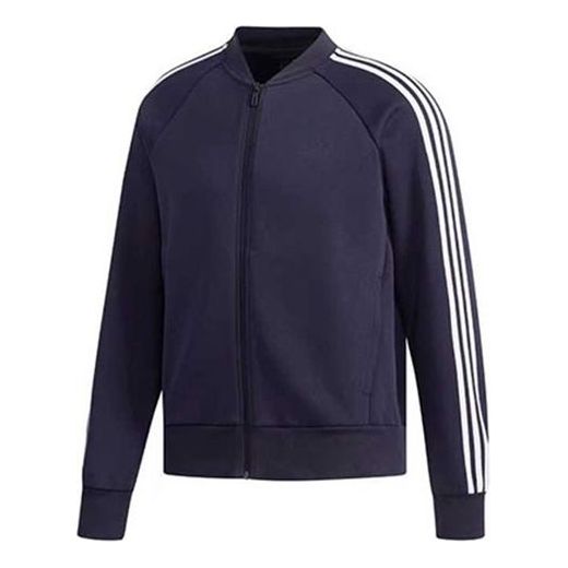 adidas Comm Bomb 3s Sports Stylish Knit Jacket Dark Blue DW4673