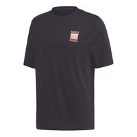 adidas originals Logo Round Neck Short Sleeve Black FR0589