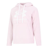 (WMNS) Under Armour Rival Fleece Logo Hoodie 'Light Pink' 1356318-647