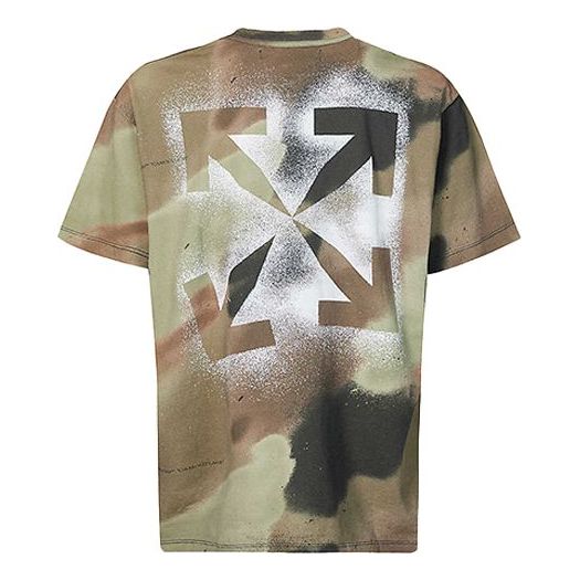 Off-White Green Black Camouflage Stencil OMAA038E20JER0046010