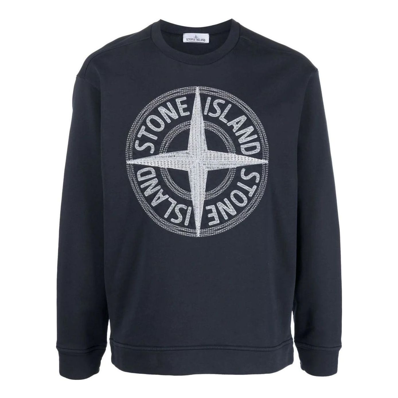 STONE ISLAND Embroidered Logo Sweatshirt 'Navy' 781565484-V0020