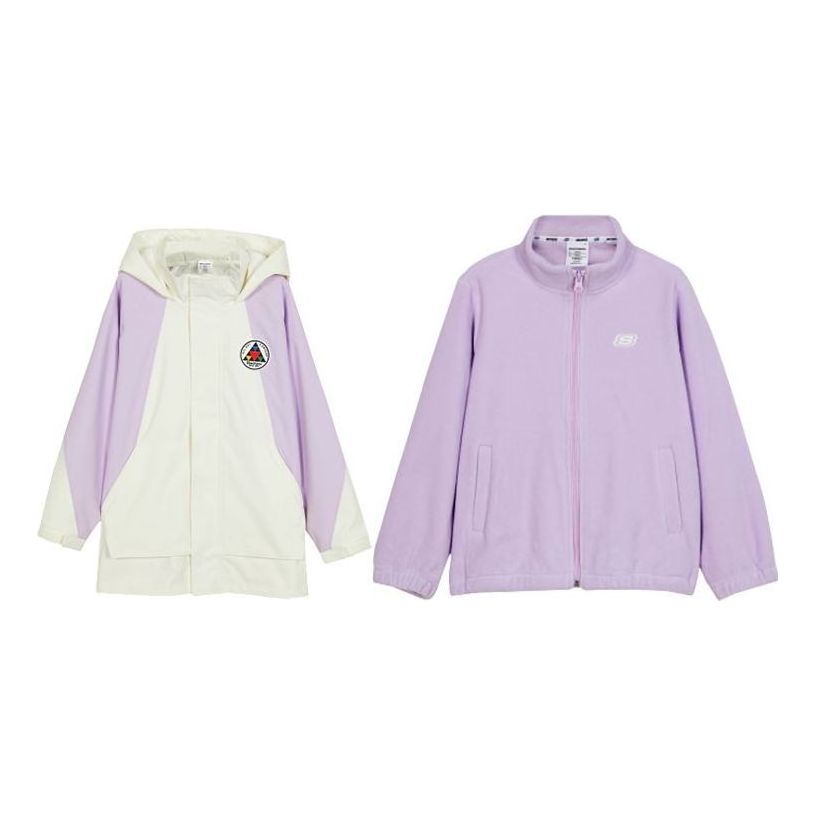 (GS) Skechers Causal Woven Jacket 'Purple White' L423K061-00AQ