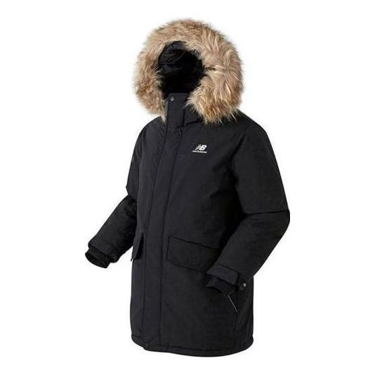 New Balance Windproof Long Down Parka Jacket Asia Sizing 'Black' NBNPA43053-19