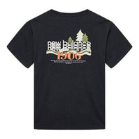 New Balance Logo Graphic T-Shirt Asia Sizing 'Black White' AMT22367-BK
