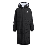 (GS) adidas Long Down Jacket Asia Sizing 'Black White' H07272