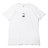 PUMA x MTV TEE Casual Sports Short Sleeve White 579813-02