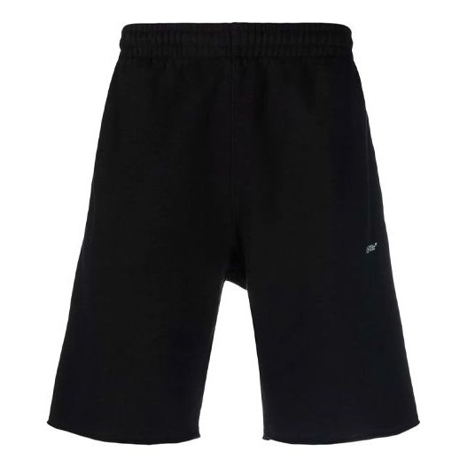 Off-White FW21 Logo Sports Shorts Version Black OMCI006F21FLE0071084