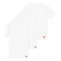 HUMAN MADE Round Neck Pullover Short Sleeve Unisex 3 White HM19CS023