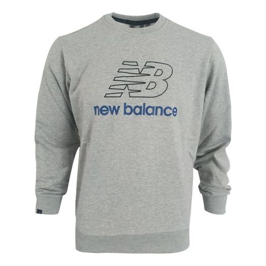 New Balance Men's New Balance Athleisure Casual Sports Knit Round Neck Pullover Gray NC91E041-GR