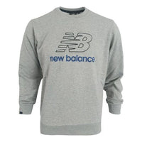 New Balance Men's New Balance Athleisure Casual Sports Knit Round Neck Pullover Gray NC91E041-GR