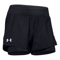 (WMNS) Under Armour Launch SW 2-in-1 Shorts 'Black' 1342843-001