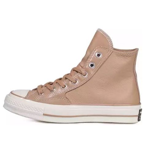 Converse Chuck 70 Hi High Top Leather Champagne Tan 163328C
