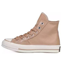 Converse Chuck 70 Hi High Top Leather Champagne Tan 163328C