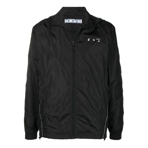 Off-White SS21 Logo Thin and light Jacket Version Black OMBD022S21FAB0011001
