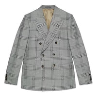 Gucci Horsebit Check Wool Jacket 'Grey Black' 770378-ZAOPD-1016