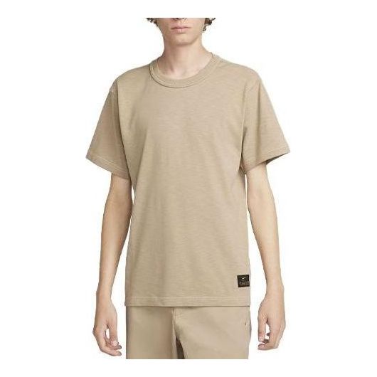 Nike Life Short-Sleeve Knit Top 'Beige' FN2645-247