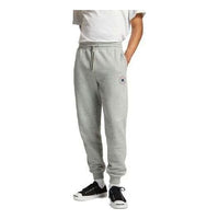 Converse Go-To All Star Patch Standard-Fit Fleece Sweatpants Asia Sizing 'Grey' 10025420-A03