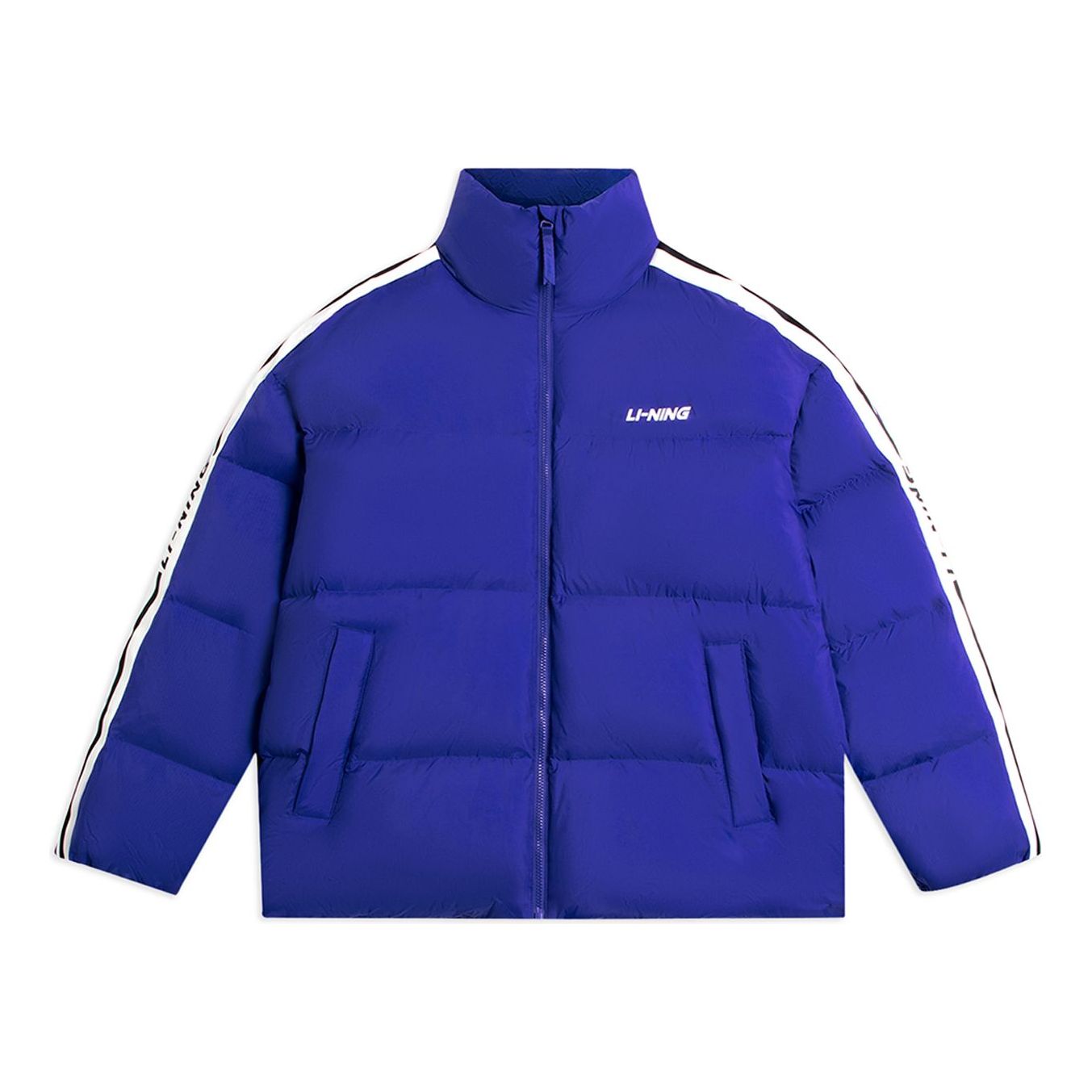 Li-Ning Graphic Short Down Jacket 'Blue' AYMS337-3