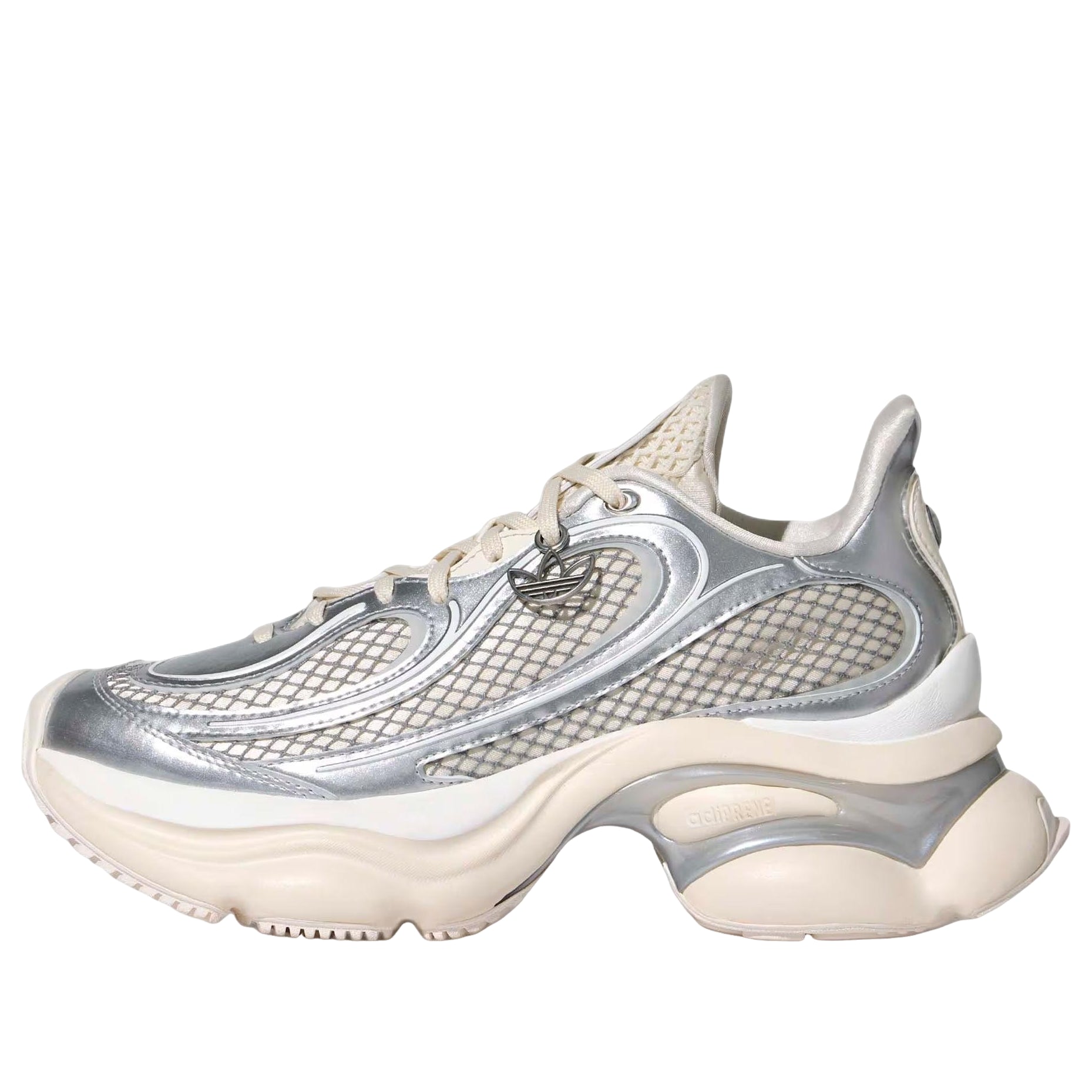 (WMNS) adidas Ozvenuz 'Silver Metallic Cloud White Chalk White' KK4675