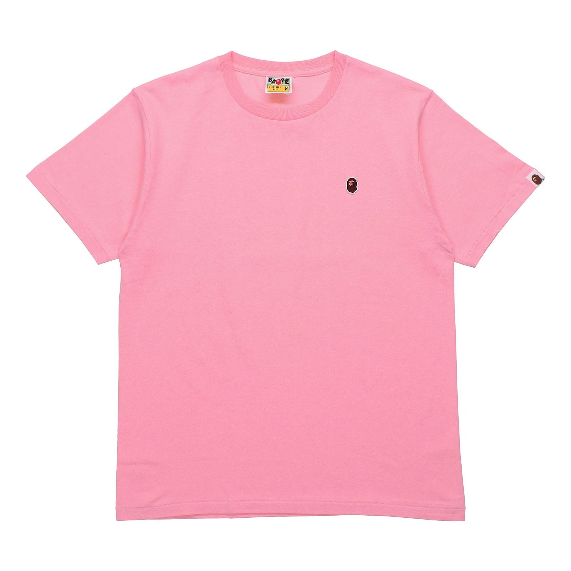 A Bathing Ape AW18 One Point Online limited Embroidered Small Ape Head T-Shirt 'Sakura' 1D25-110-114