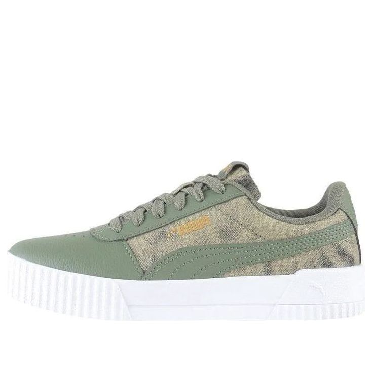 (WMNS) PUMA Carina Tie Dye Shoes Green 371117-03