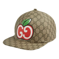 Gucci Canvas Baseball Hat with GG Apple Print 'Beige' 628446-4HL98-8474