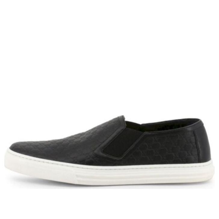 (WMNS) Gucci Microguccissima Pattern Leather Slip On 'Black' 473974-D4710-1000