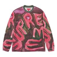 Supreme Paint L/S T-Shirt 'Red Green' SUP-SS24-039