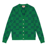 Gucci GG Knit Cardigan 'Green Blue' 674043-XKB3V-3129
