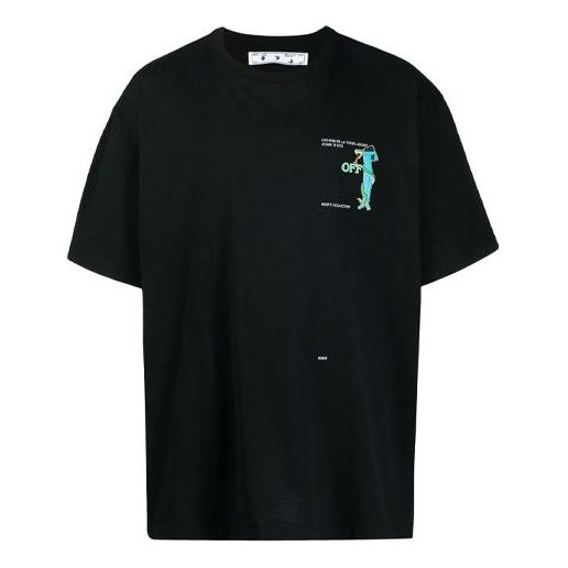 Off-White Adam Is Eve Over Tee 'Black/White' OMAA038S21JER0141001