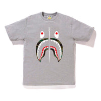 BAPE 1st Camo Shark Tee Tee Grey/Green BAPE-SS18-050
