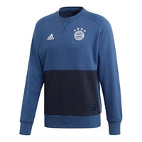 adidas FCB SSP CR SWT Soccer/Football Bayern Munich Black Pullover Dark Blue DX9221